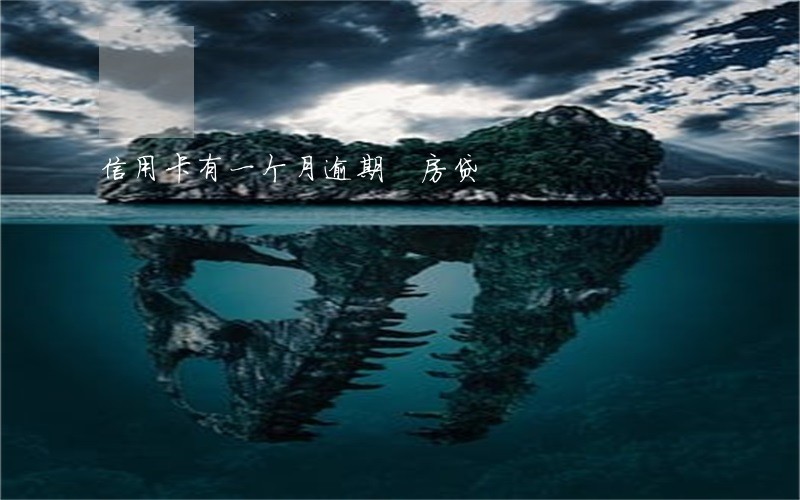 信用卡有一个月逾期 房贷 信用卡有一个月逾期 房贷